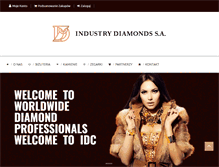 Tablet Screenshot of industrydiamonds.com